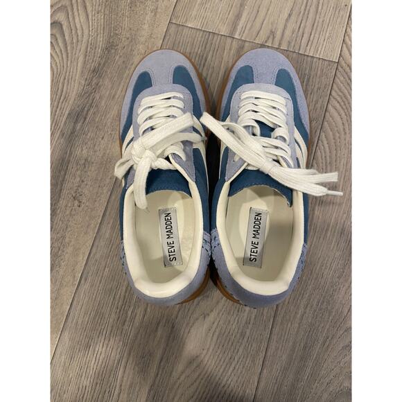 STEVE MADDEN DODGE Sneakers Women's 6 Blue/White NEW without tags - Picture 5 of 7